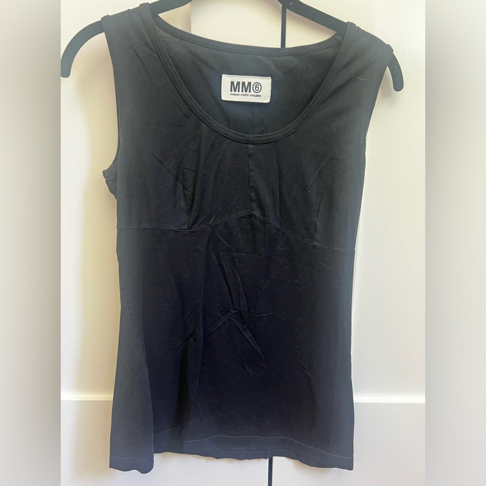 Maison Martin Margiela darted black tank